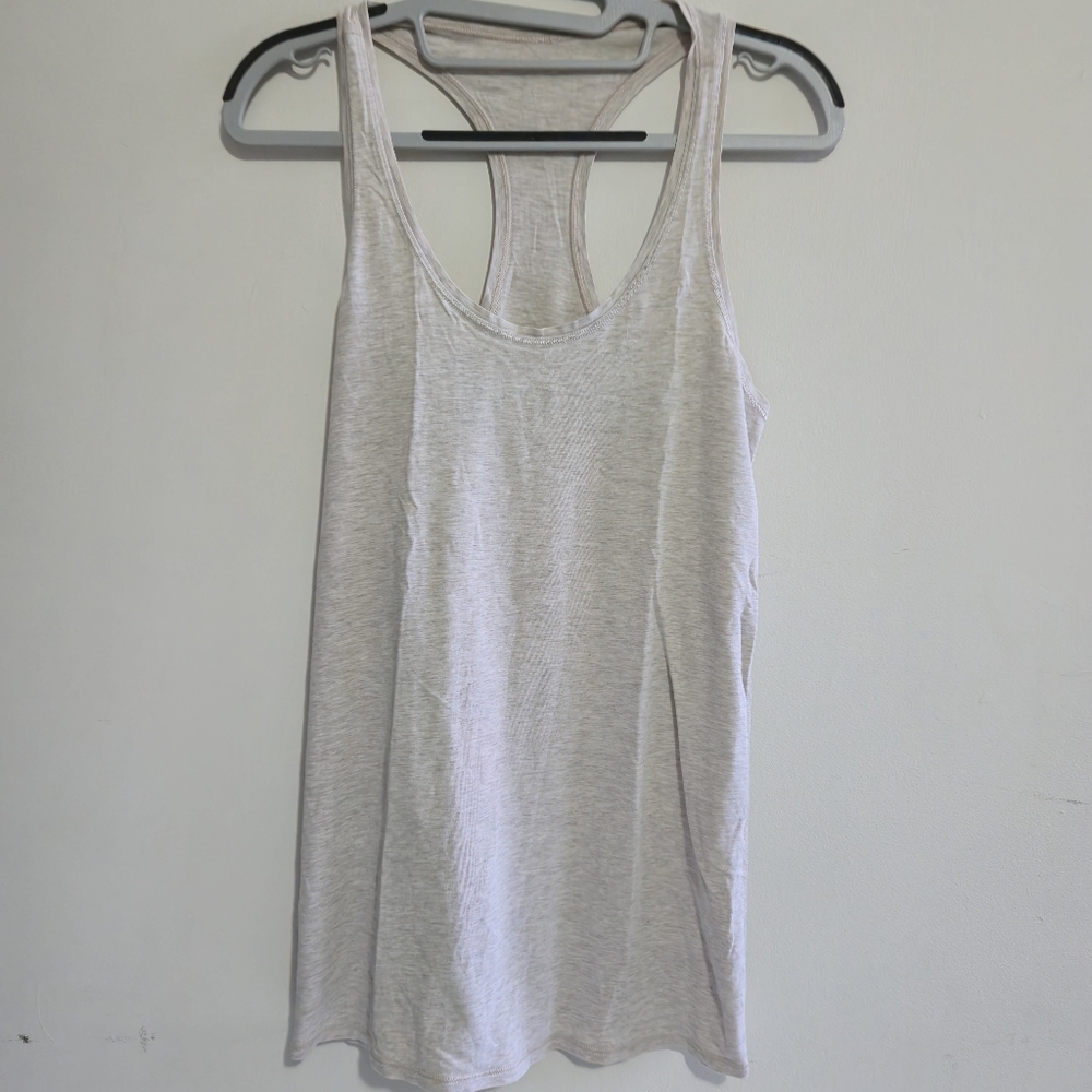 Lululemon Cool Racerback Heathered Beige Size 8